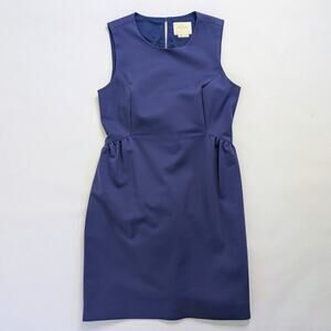 kate spade Rhys Dress Sheath Womens 10 Blue Navy Pockets Lined Zipper Sleeveless